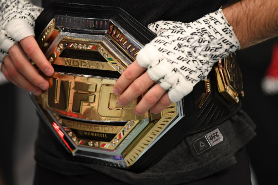 Чемпионский пояс UFC. Фото: Getty images